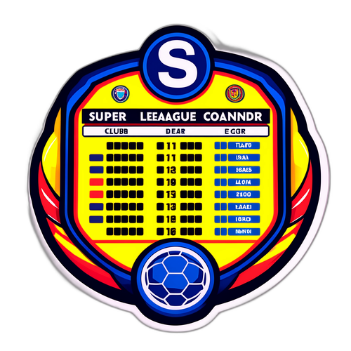 Δημιουργία αυτοκόλλητου με πίνακα κατάταξης Super League