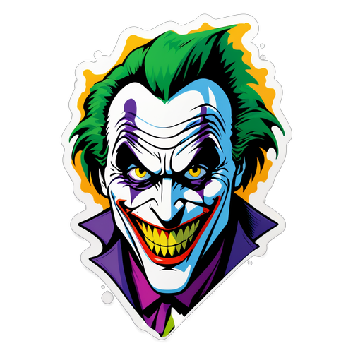 Joker Kembali! Sticker Warna-warni Dengan Elemen Kekacauan Yang Mengguncang Dunia!