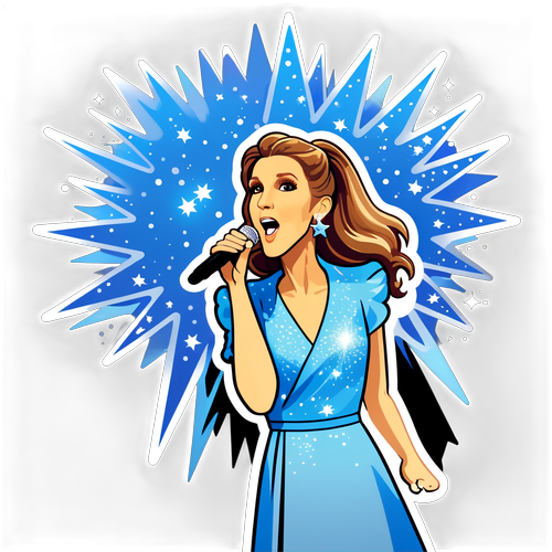 Éblouissante Céline Dion : L'Illustration Magique qui Fera Vibrer les Fans!