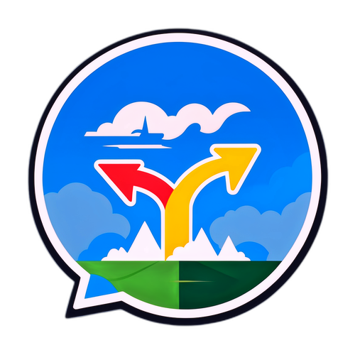 NYダウ平均の上昇を象徴する矢印デザイン