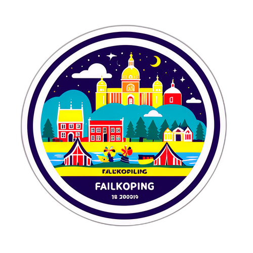 Falköping Sticker med Lokala Festivaler och Traditioner