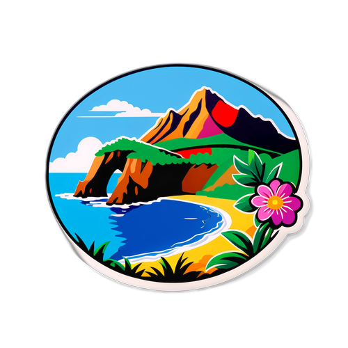 Stilisierte Darstellung der Insel Madeira