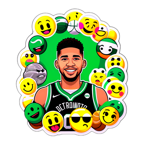 Motivational Sticker of Jayson Tatum