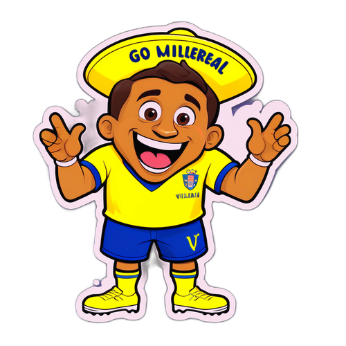 Стикер с маскотом футбольного клуба Вильярреал