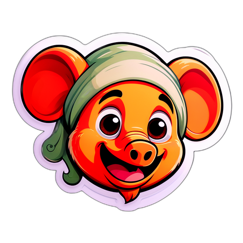 Χαριτωμένος Χαρακτήρας με Μεγάλη Μύτη