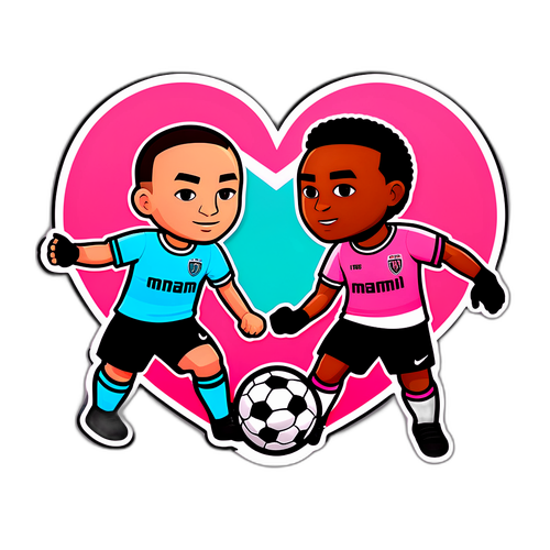 Sticker vui nhộn cho ngày thi đấu 'Inter Miami vs'