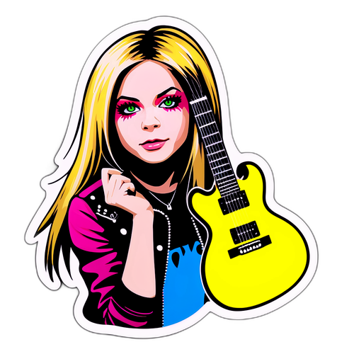 Autocollant d'Avril Lavigne