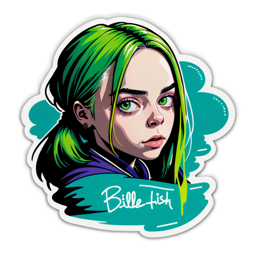 Logo w stylu Billie Eilish