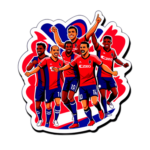 Stiker Aksi Flamengo vs. Cruzeiro