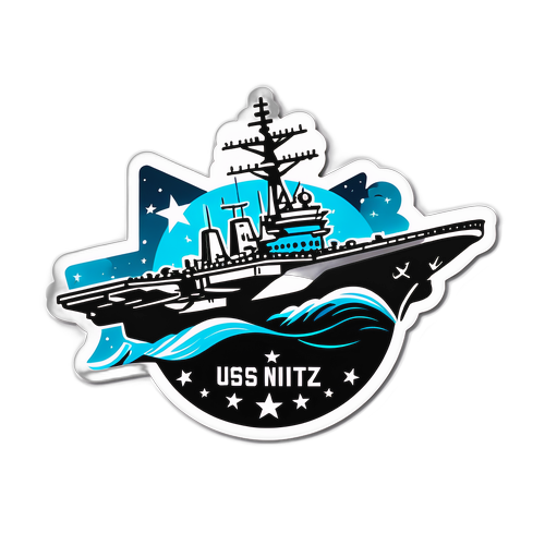 סטיקר סטייליסטי של USS Nimitz