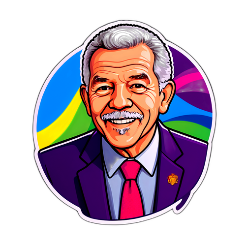 Ein Aufkleber von Van der Bellen, der Diversität und Inklusion fördert