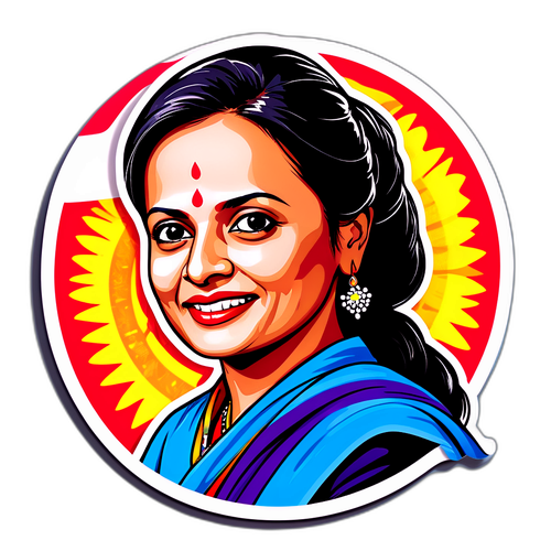 महुआ मोइत्रा का राजनीतिक रैली में चेहरा