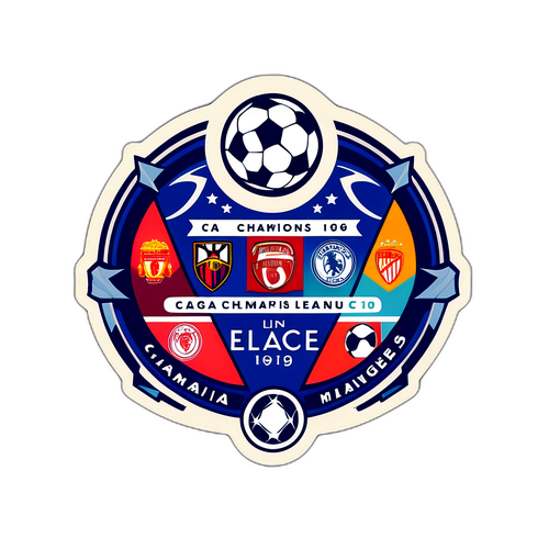 Nhãn dán retro về các trận đấu huyền thoại Champions League