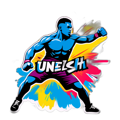 Vibrant Silueta UFC Bojovníka