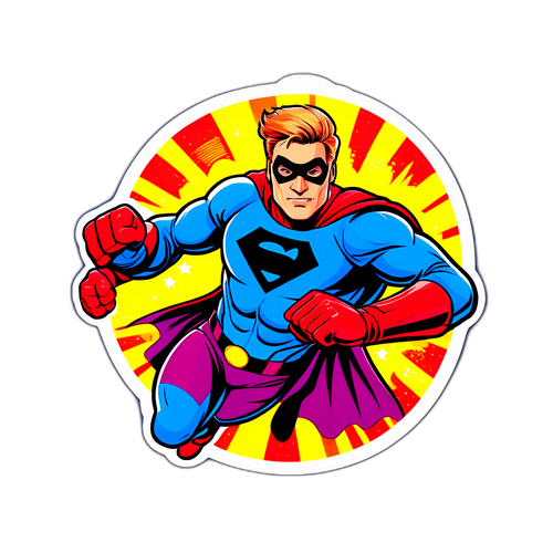 Superhelteklistermærke af Hans Lindberg