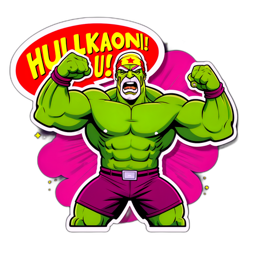 Hulk Hogan Leikkisässä Sarjakuvatyylissä