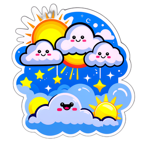 Sticker Prakiraan Cuaca Hari Ini