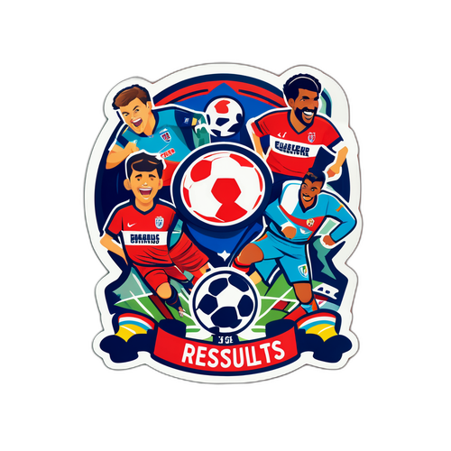 Sticker Hiện Kết Quả Bóng Đá với Logo Đội