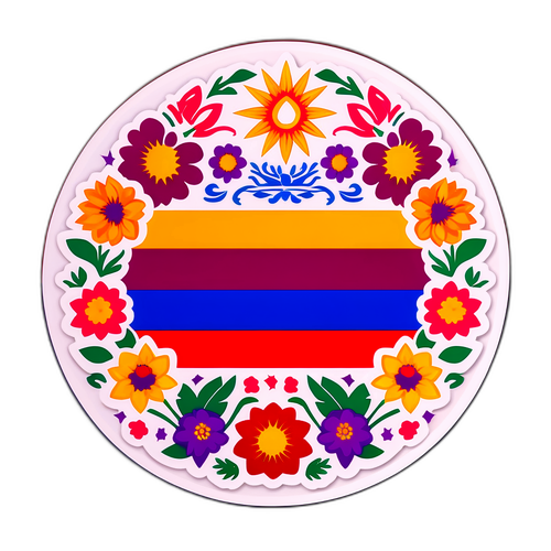 Sticker met de vlag van Armenië