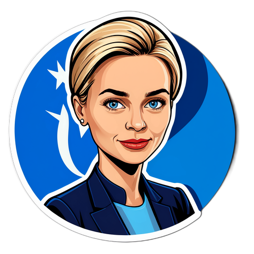 Karikaturportrett av Kaja Kallas