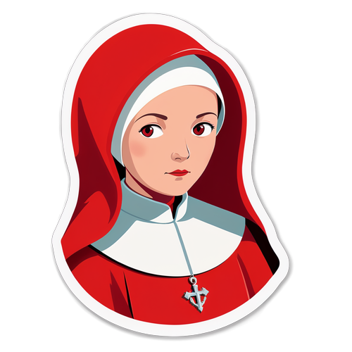 Tankevækkende klistermærke inspireret af 'The Handmaid's Tale'