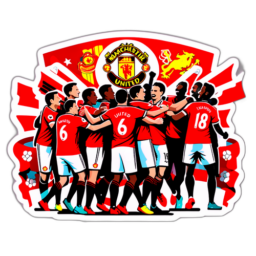 Những người hâm mộ ăn mừng chiến thắng của Manchester United