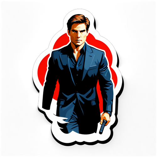 Mission: Impossible Aufkleber mit Geheimagenten