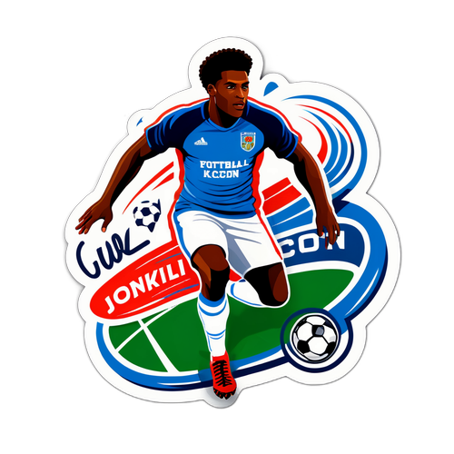 फुटबॉल खिलाड़ी निकोलस जैक्सन का गतिशील चित्र