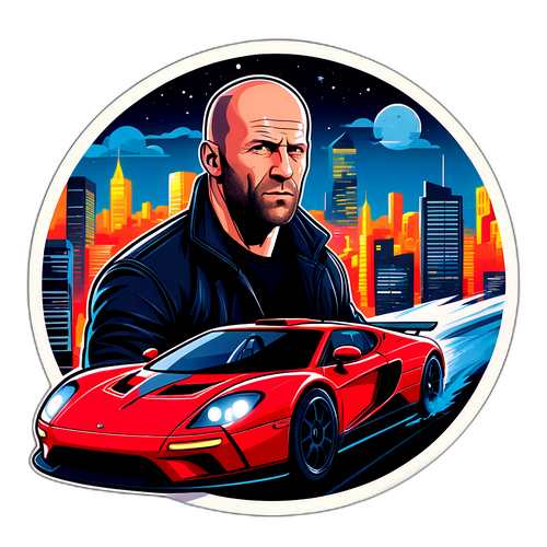 Jason Statham w szybkim samochodzie