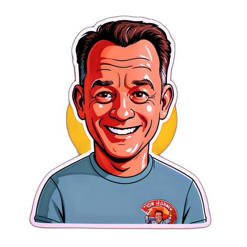 Tom Hanks Hymyilevä T-Paita