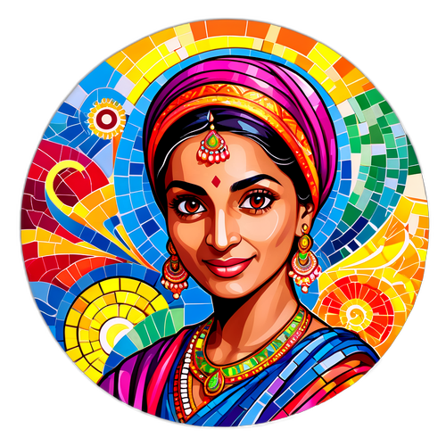 En livlig mosaikstickers av Nihal Candan