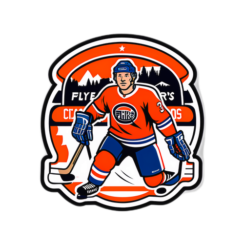 Retro Flyers vs. Canadiens Game Sticker