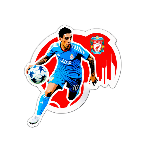 A ficha do jogador Di María em ação