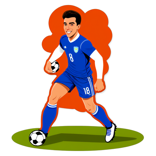 Stiker Elkan Baggott di Lapangan Sepak Bola