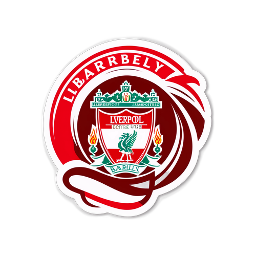 Sports-tema klistermærke med Liverpool og Barnsley