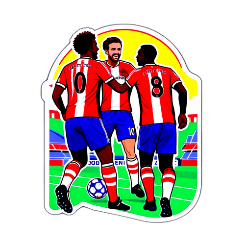 Vibrant sticker som feirer Brentford FC mot Chelsea FC