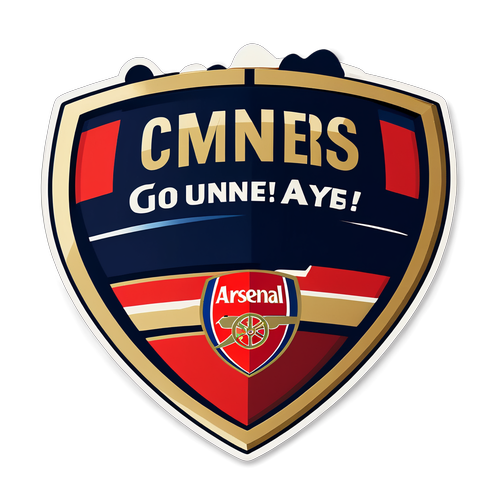 Sticker thể hiện niềm vui của người hâm mộ Arsenal