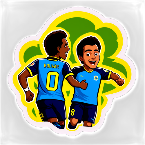 Escena de un partido de fútbol entre Bolívar y Blooming