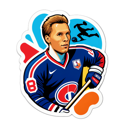 Tarrateos Mikko Ylöstalon urasta ja saavutuksista yhdistettynä ikonisiin urheilu elementteihin