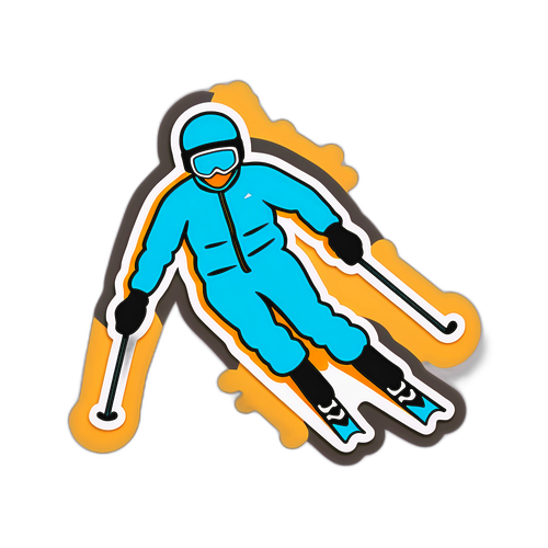 Skiing Osäkerhet med Avstressande Citat