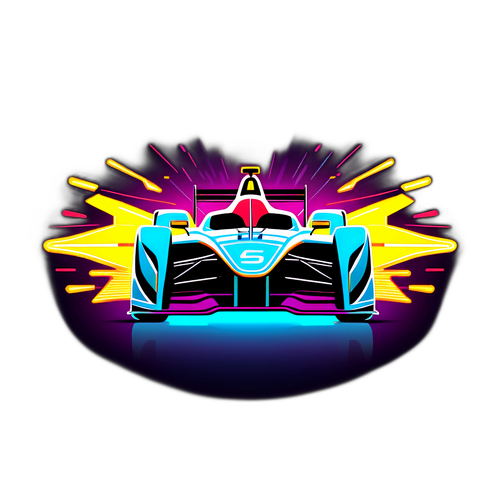 Adesivo Futuristico di Formula E