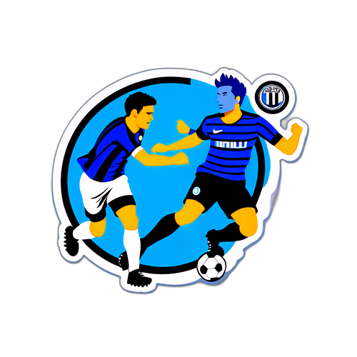 สติ๊กเกอร์สำหรับการแข่งขันฟุตบอลระหว่างอินเตอร์และลาซิโอ