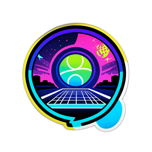 Sticker di Tennis Neon