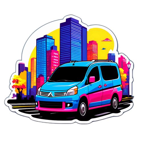 Artistikong Van sa Urban na Tagpuan