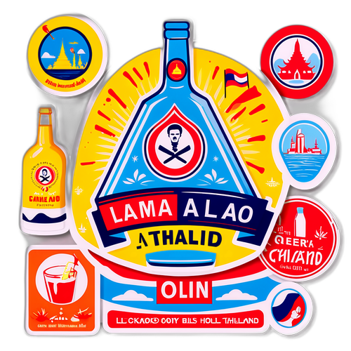 สติ๊กเกอร์แคมเปญ 'งดขายแอลกอฮอล์ในประเทศไทย'