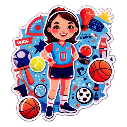 Sjov klistermærke med Helena Elver