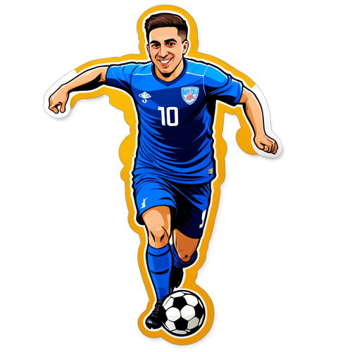 Stanciu Strikes Again! A Caricature Celebration of the Football Star's Dazzling Play