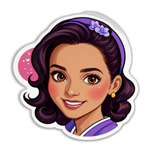 Diseño de sticker de Anabel Pantoja