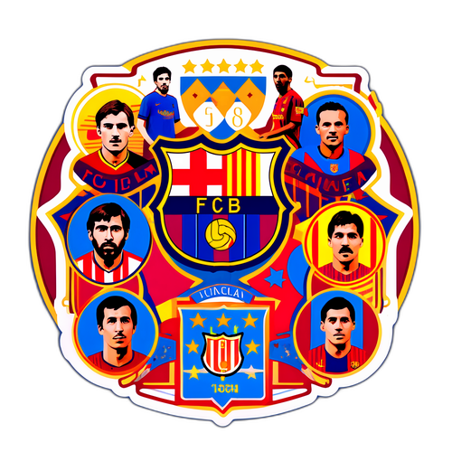 Sticker ya Barcelona ya Zamani
