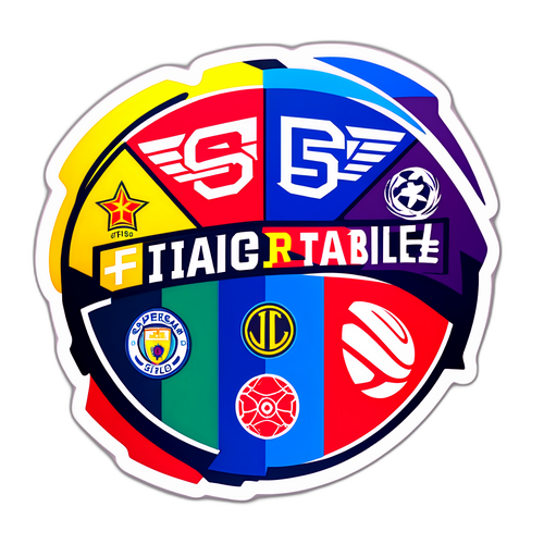 Sticker cu clasamentul Superligii